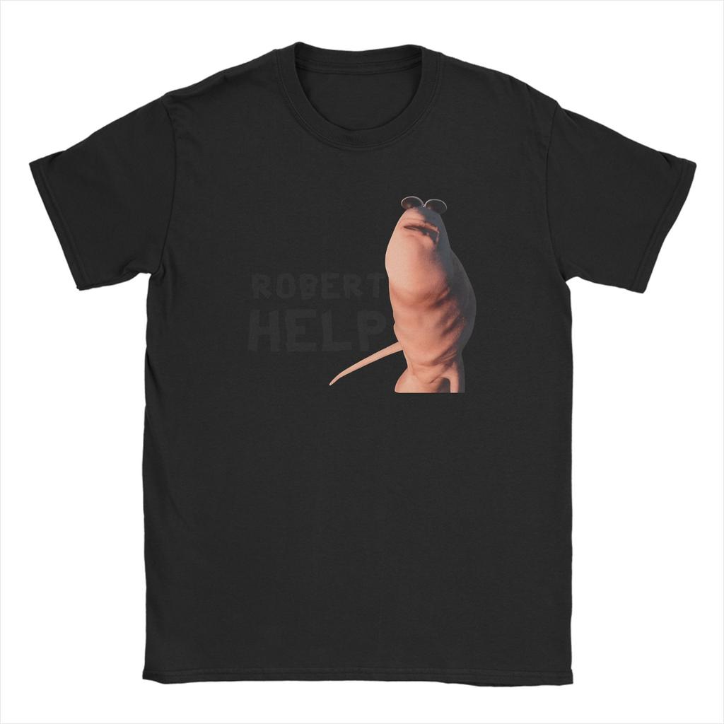 Fun Robert Help Marcus The Worm T-Shirt Men Crewneck Pure Cotton T Shirt  Short Sleeve Tee Shirt New Arrival Clothes