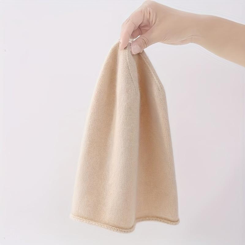 

1 шт. Шапка с помпоном из шерстяной смеси, холодостойкая шапка, широкая повязка на голову, головной убор для осени и зимы, большого размера, визуально уменьшает лицо