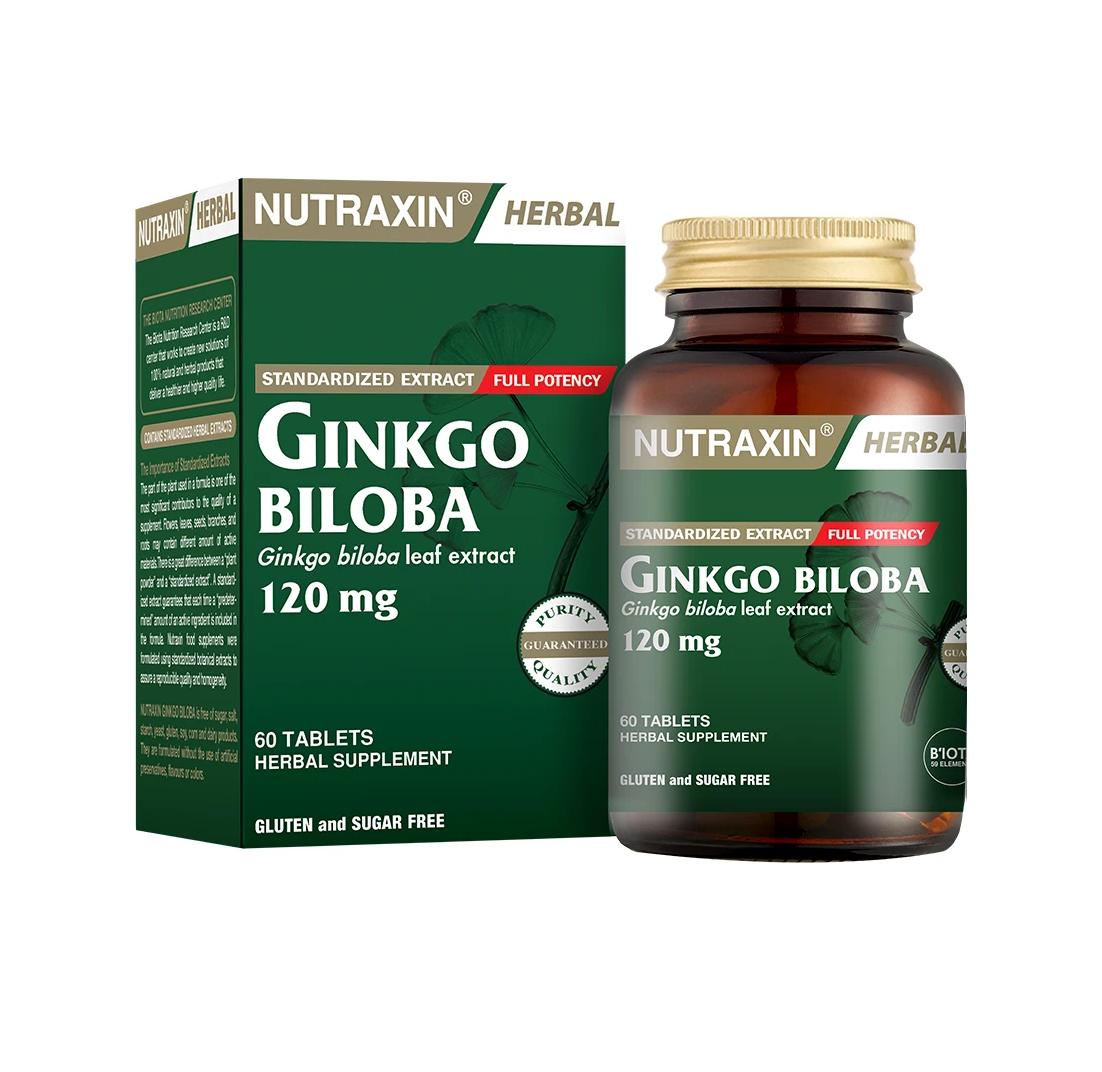 

Nutraxin Gingko Biloba 60 Tablets