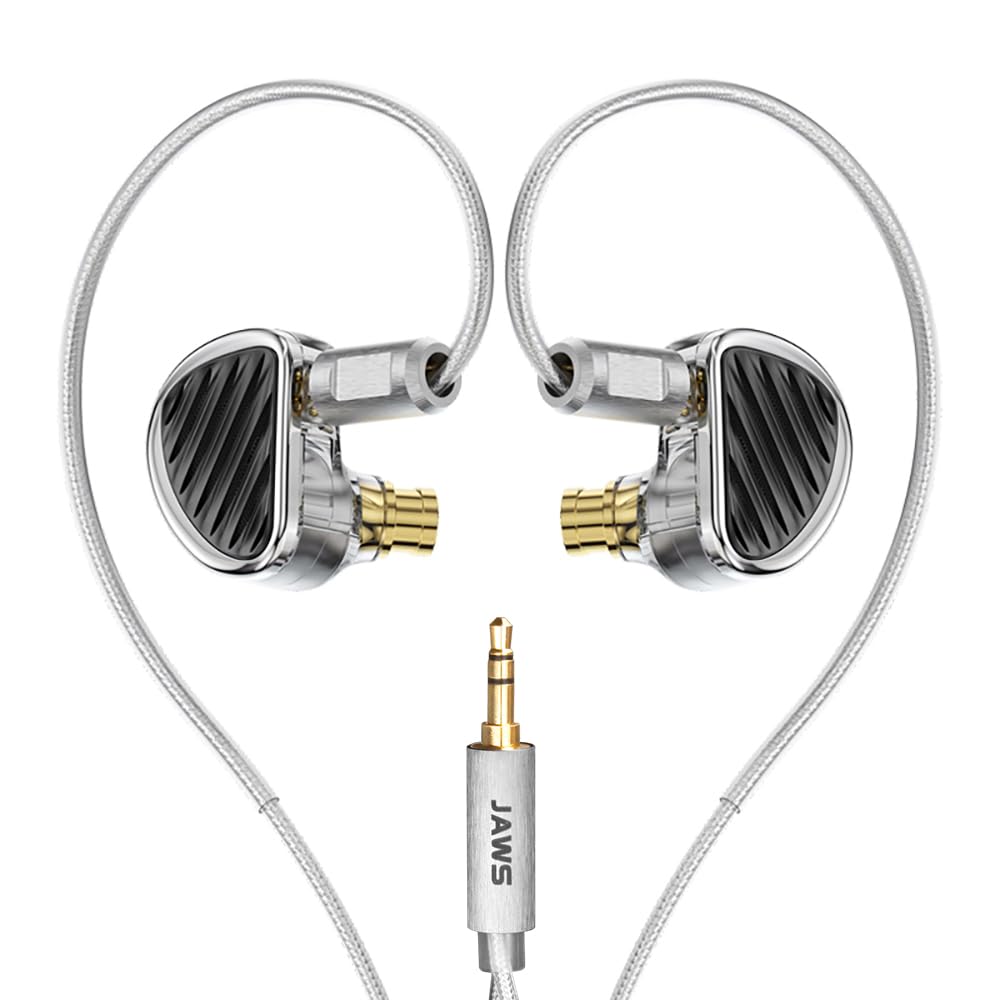 

TRN JAWS Da Bai Qiu monitor Planar magnetic hybrid monitor earphones IEM Chinese earphones monitors High sound insulation type earphones Wired jack чорний