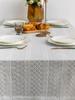 Cotton French Embroidery White Tablecloth,Tea Table Decoration,Rectangle Table Cover For Kitchen Wedding Dining Room