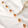 925 Sterling Silver Citrine Gemstone Bracelet Handmade Jewelry Gift For Mother RB-15-5