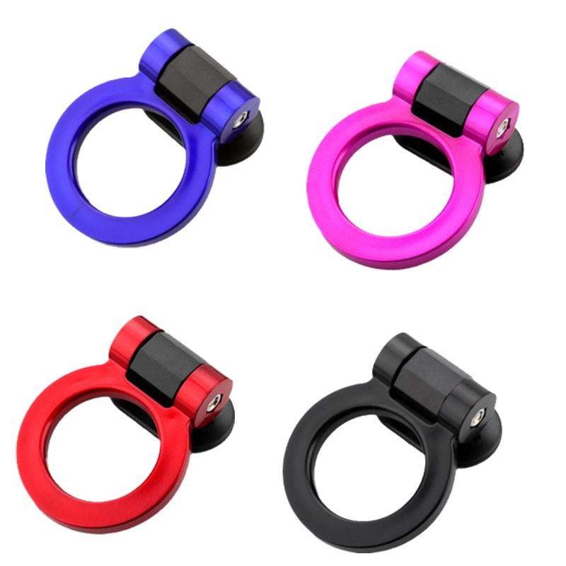 Auto Styling Anhängerhaken Aufkleber Dekoration Auto Auto Hinten Vorne Anhänger Simulationsringe Abschlepphaken ABS