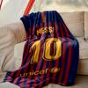1pc Football Star Messi Blanket, Home Printed Throw Blanket - Soft Blanket Gift for Family, Washable Sofa Bed Blanket