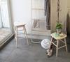 INS-2824WH High Stool, Ine Reno, 34cm Wide X 34cm Deep X 60cm High, White, Made of Natural Wood