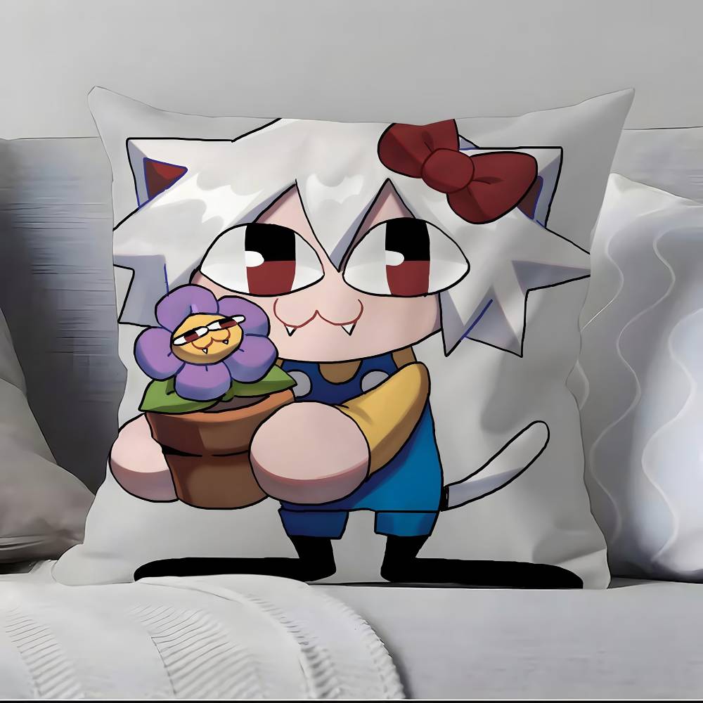 Neco Arc F-F-Lustig M-Meme K-Kawaii Kissenbezug Kissenbezug Weich Hautfreundlich & Bequem Mit einem Verdeckten Reißverschluss