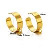 10pcs Stainless Steel Gold Adjustable Open Rings for Jewelry Making with Jump Ring Settings DIY Hip-hop Accessories Supplies