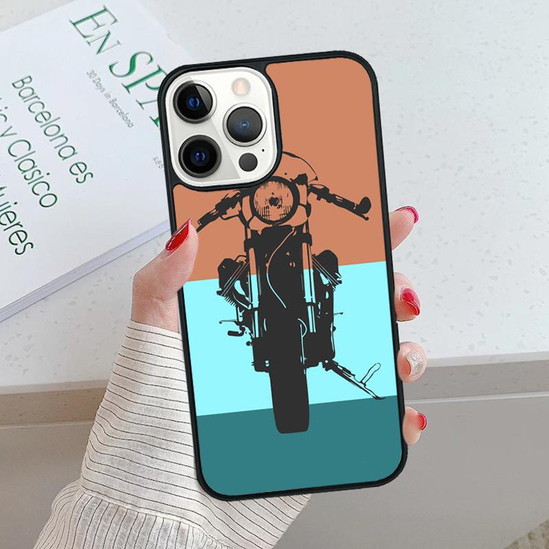 Motorcycle Motorbike Phone Case cover For iPhone SE2020 15 16 14 13 Pro Max Coque 12 11 Pro Max For Apple 8 PLUS 7 fundas