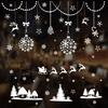 2020 Christmas Merry Window Wall Sticker Decals Snowflake Santa Claus Decor Xmas