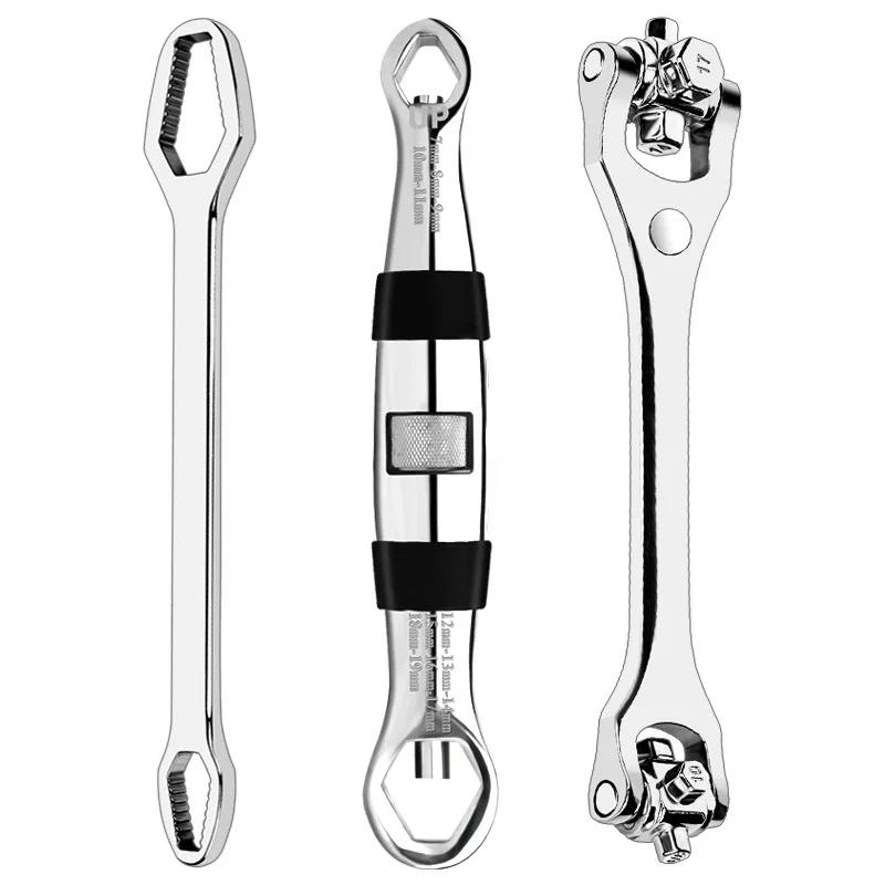 52 in1 Double Head Wrench Socket Wrench Rotary Spanner Work 360 Degree Rotation Spanner Universal Furniture Car Repair Hand Tool
