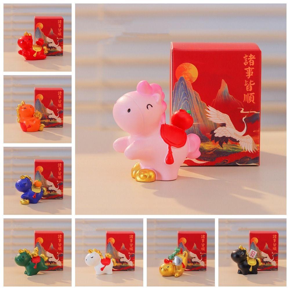 Chinese Style New Year Mascot Miniature Desktop Ornament Zodiac Ornaments  Car Decoratio