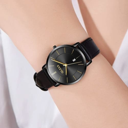 Women's Watch, Blue, Stylish, Arm Watch, Waterproof, Ultra Thin, For Women, Leather Belt, Brand, Leather, Analog, Small, Simple Dial, Easy to Read, Fa