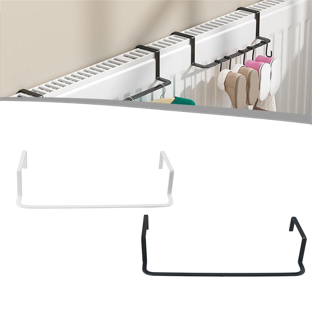 Bathroom Storage Drying Rack Heating Towel Rail Efficient Heating Function Attaches Without Drilling Space-saving Design