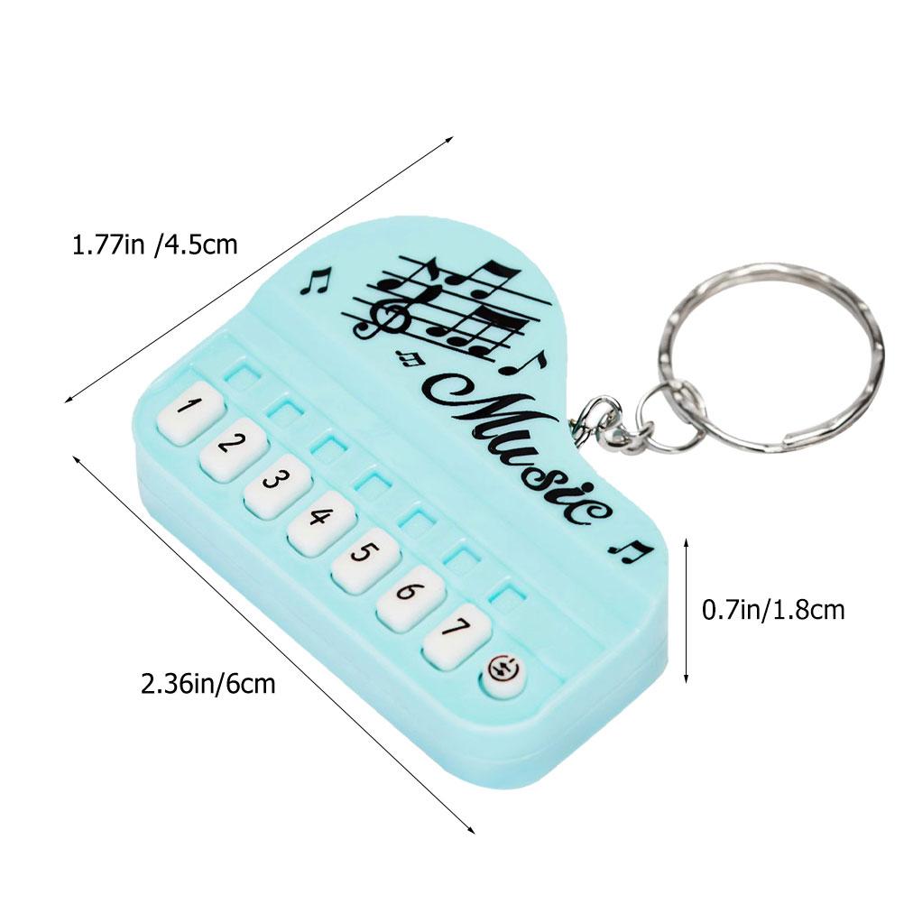 

Piano Mini Gifts Keychain Musical Toy That Plays Board Small Keyboard for Kids Pocket with Sound