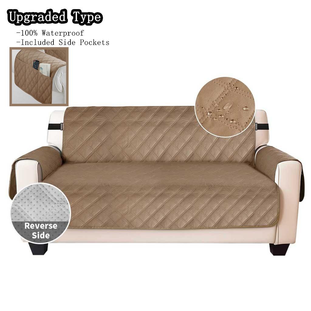 100% Waterproof Couch Covers Sofa Cover Non-Slip Sofa Slipcover with Elastic Straps Sofa Protector Furniture Cover for Pets Dogs