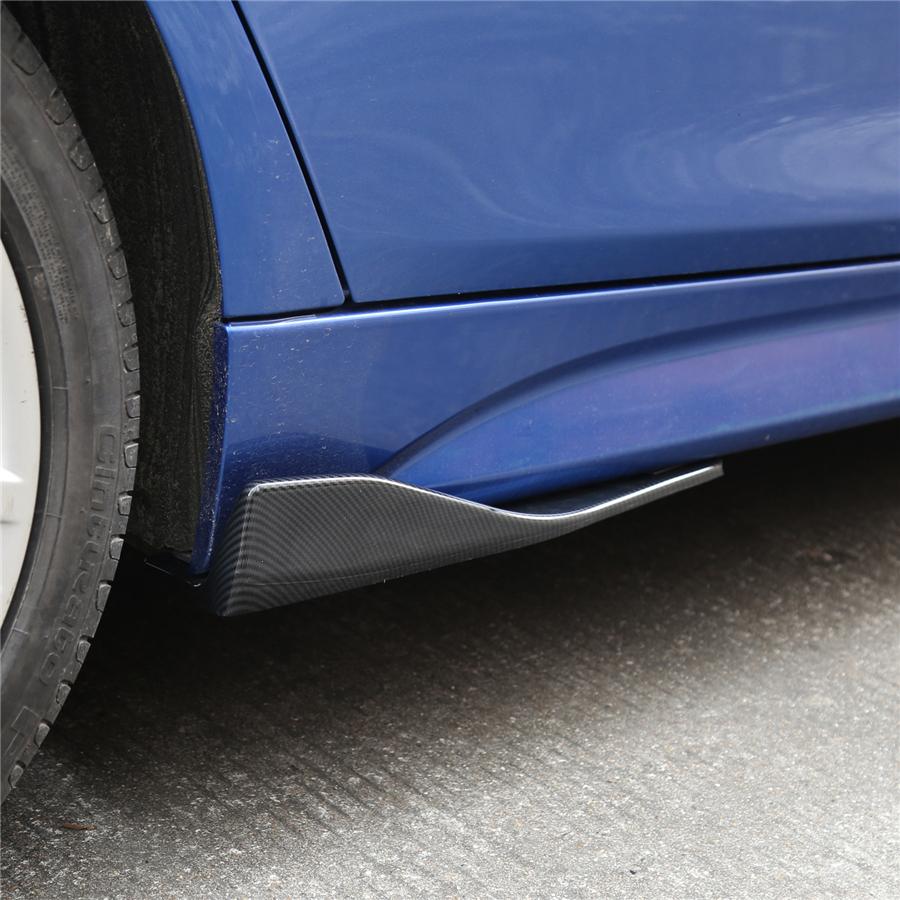 2X Faldones Laterales de Carro Modificados Rocker Splitters Difusor Aletines Alerones Parachoques