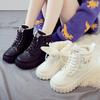 velvet high-top women's shoes winter warm snow boots women's Martin boots new thick-soled winter cotton shoes women's boots