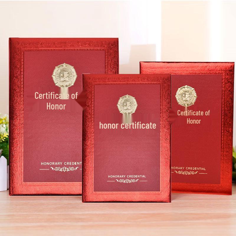 High-Grade Honor Certificate Covers with Inner Pages for Employee Appointment & Graduation - Pack of 10