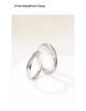 999 Sterling Silver Adjustable Couple Rings: River of Love Design for Men & Women, Exquisite and High-End