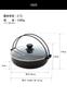 Every U. Sukiyaki Pot 26cm, IH and Gas Stove Compatible, Marble Coating, Lightweight Aluminum, Glass Lid, Folding Handle, Space-Saving Storage, Family