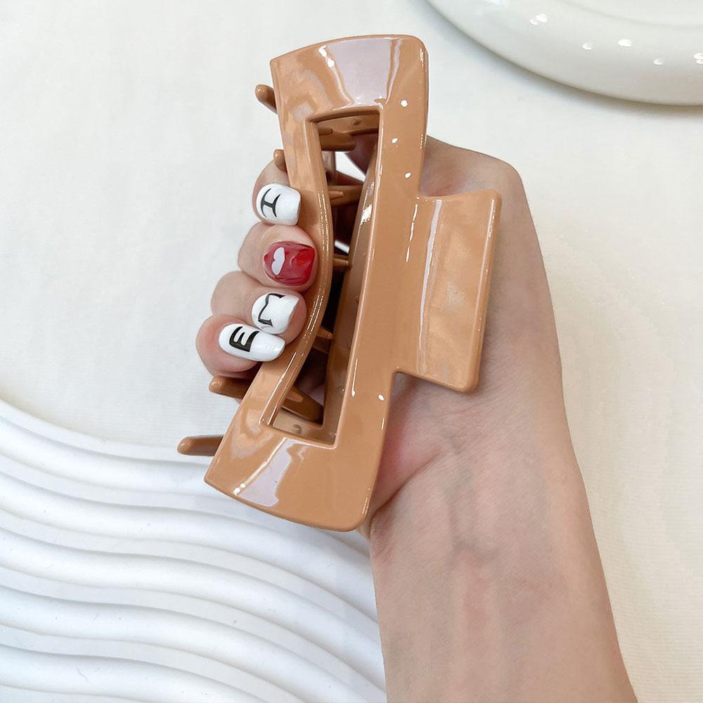 Flexible Soft Rubber Hair Claw Elegant Shark Clip Non-Slip Silicone Hair Accessories Korean Style Women's Fashion Hair Accessories