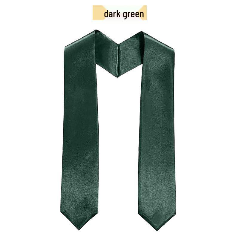 Graduation Satin Honor Sash with Logo - European & American Bachelor Gown Accessory