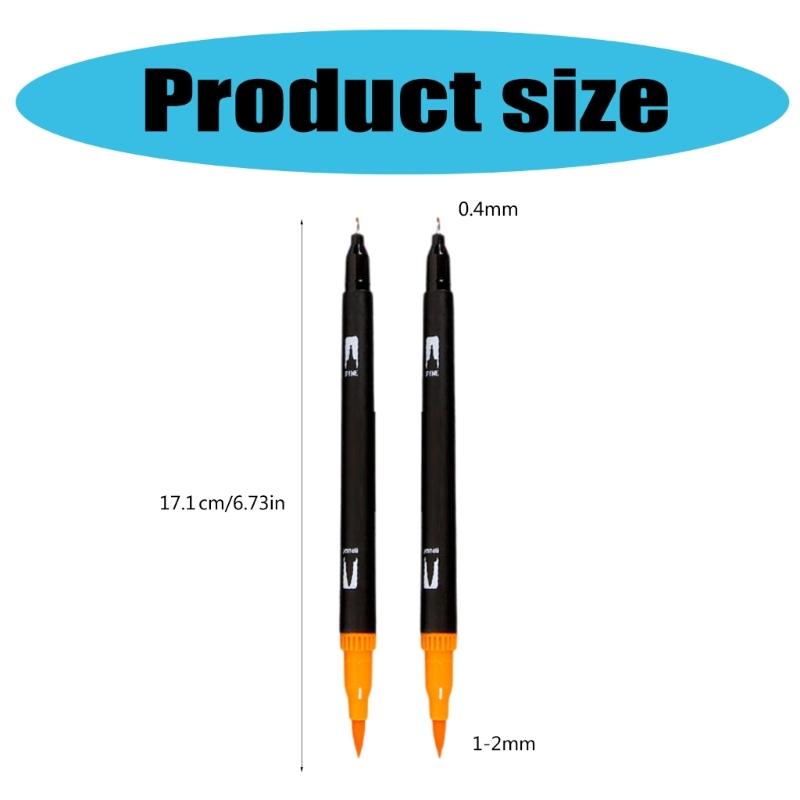 36/48/60/72/100 Colors Felt Tip Pen Brush Marker Pen Watercolor Pen Brush Pen for Kids Adult Coloring Books Note Taking