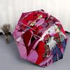 1pc Outdoor Umbrella with Monster Hunter Print - Automatic Opening/Closing, Portable 3-Fold Design, 8-Bone Iron Frame - Perfect Gift for Fans, Tr