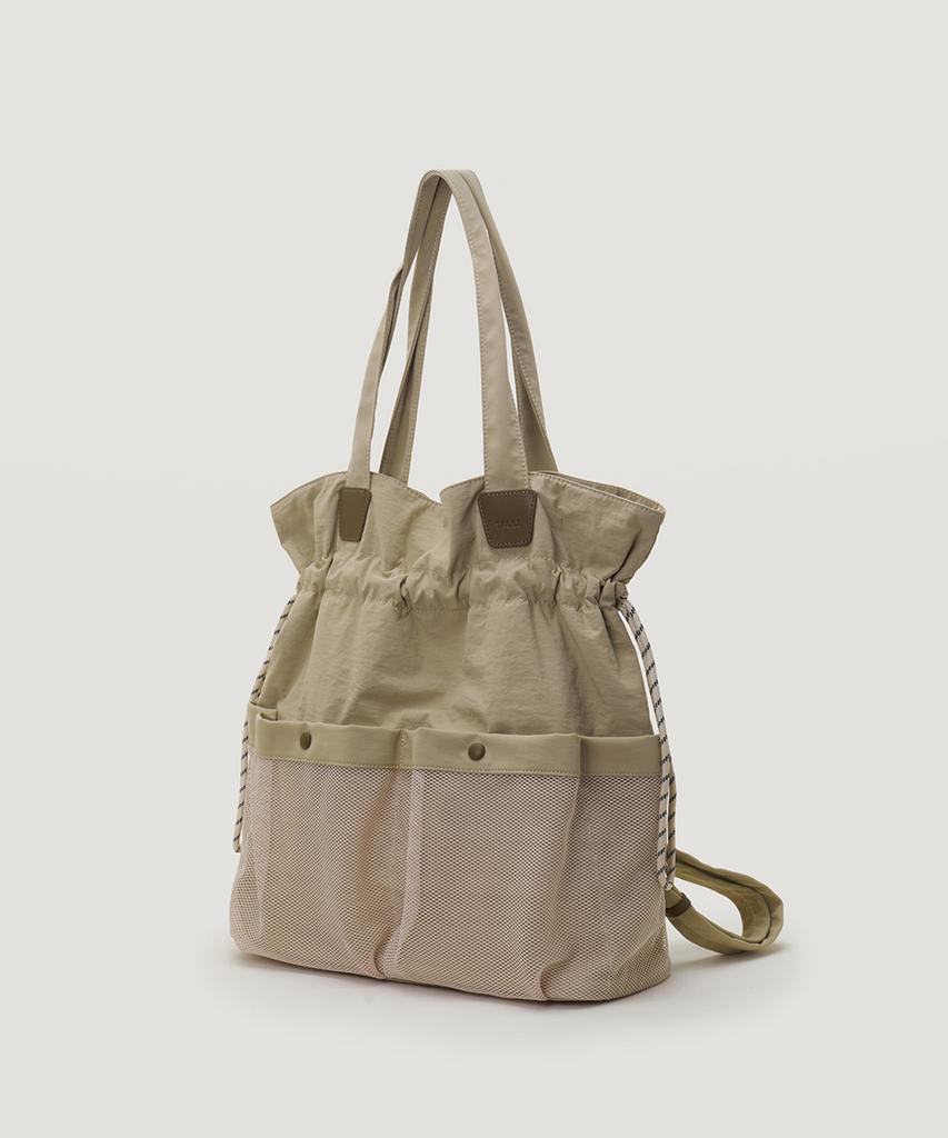 Talli [3Way] Low Multi Mesh Backpack_Beige