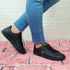 U.S.Polo Franco Black Flat Sole Sneaker Womens Mens Sneakers