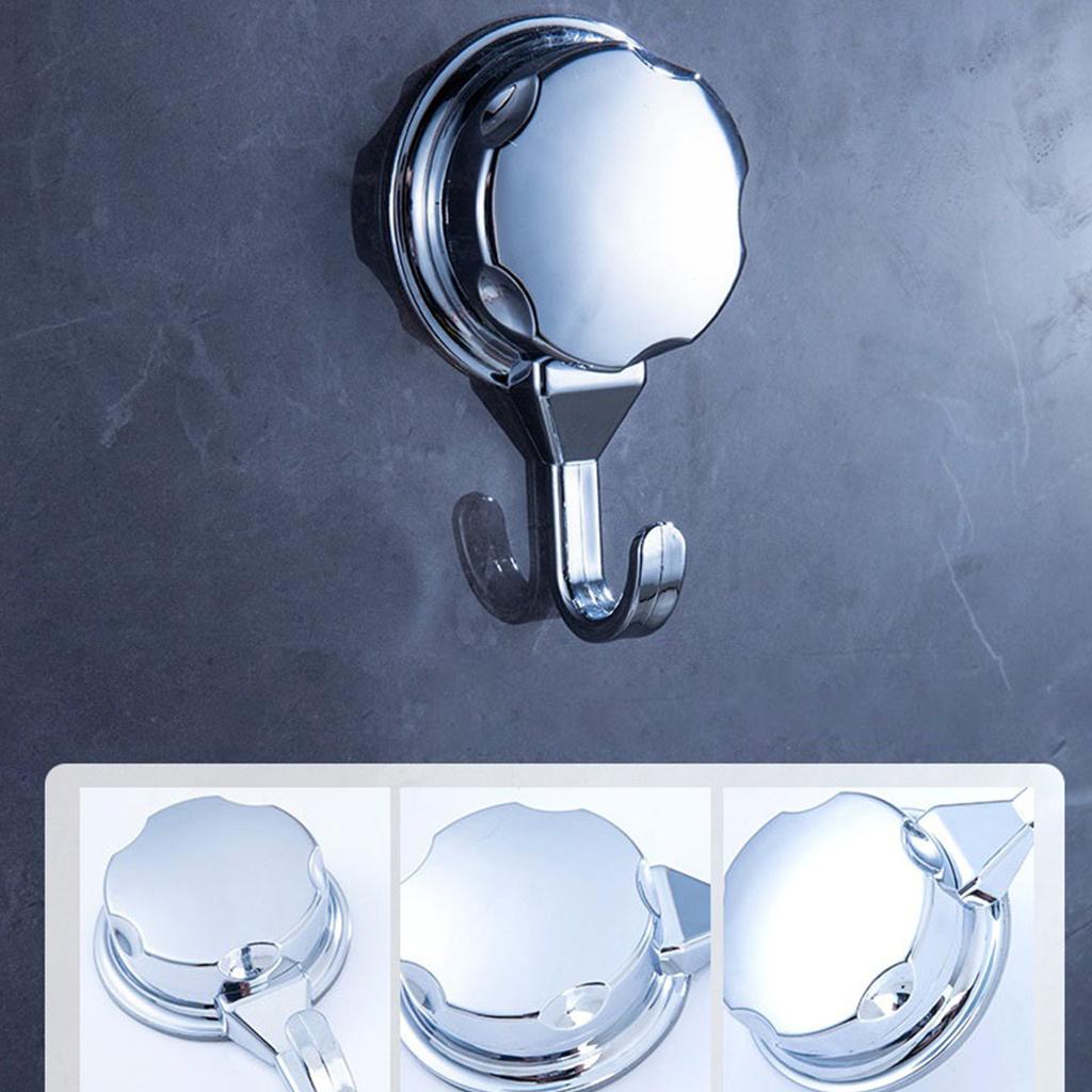 Powerful Durable Hook Chrome-plated with Vacuum Suction Cup for Kitchen and Bathroom 1Pcs /3 Pcs