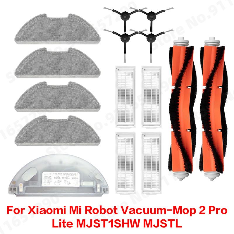 For Xiaomi Mi Robot Vacuum-Mop 2 Pro/Lite MJST1SHW MJSTL Side Main Brush Water Tank Dust box Mop Cloth HEPA Filter Accessories
