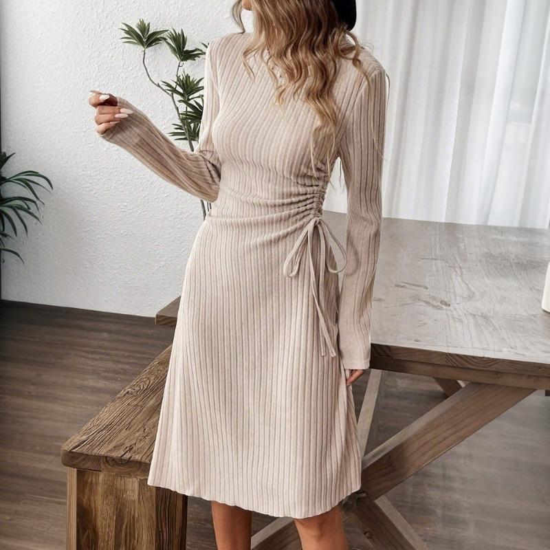 New Autumn and Winter Women's Fashion Casual Dress Simple Versatile Slim Midi Skirt
