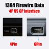 Male Connector 1394 Firewire  Cable USB 6P To 4Pin ILink Adapter Cord  HDV Camera
