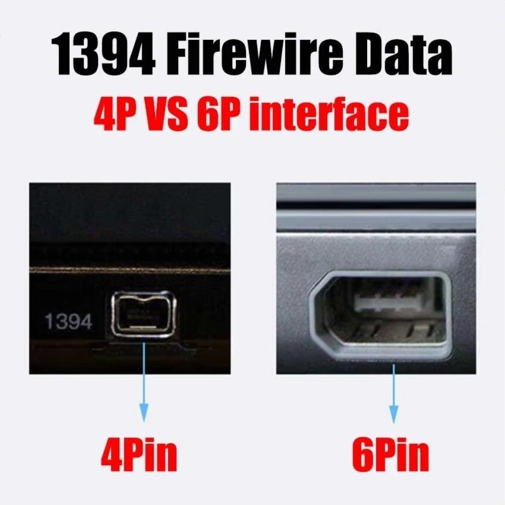 Male Connector 1394 Firewire Cable USB 6P To 4Pin ILink Adapter Cord HDV Camera