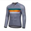 Mens Long Sleeve Cycling Jersey Breathable Moisture Wicking Bike Shirt Road Outdoor Sports