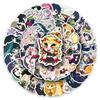 50pcs Q Version Demon Slayer Anime Stickers for Water Bottle, Phone, Tablet - Creative Japanese Cartoon Decoration, Waterproof