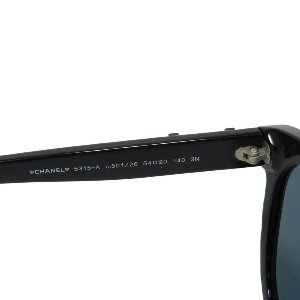 Used 10097 Fox Shape Eyewear 5315-A C501/26 7968 CC Mark COCO Mark Acetate Black Women's from Japan AUTHENTIC