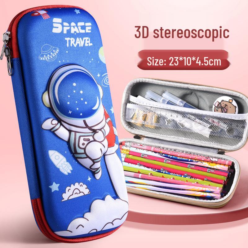 Large 3D Cartoon Pencil Case for Primary School Students