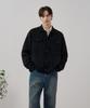 Draw Fit Density Knit Trucker Wool Cardigan [Melange Grey]