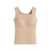 Nahtloser warmer Damen-Westen mit integrierten Brustpolstern - Slim Fit Herbst/Winter Basisschicht