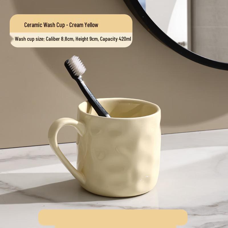 YIXI Ceramic Mouthwash Cup Set