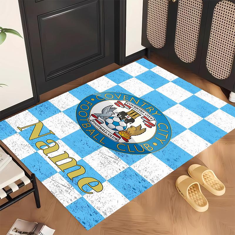 Coventry City Football Club (1) Personalized Name Office Carpet Stylish Decor for Living Room Bedroom Kitchen
