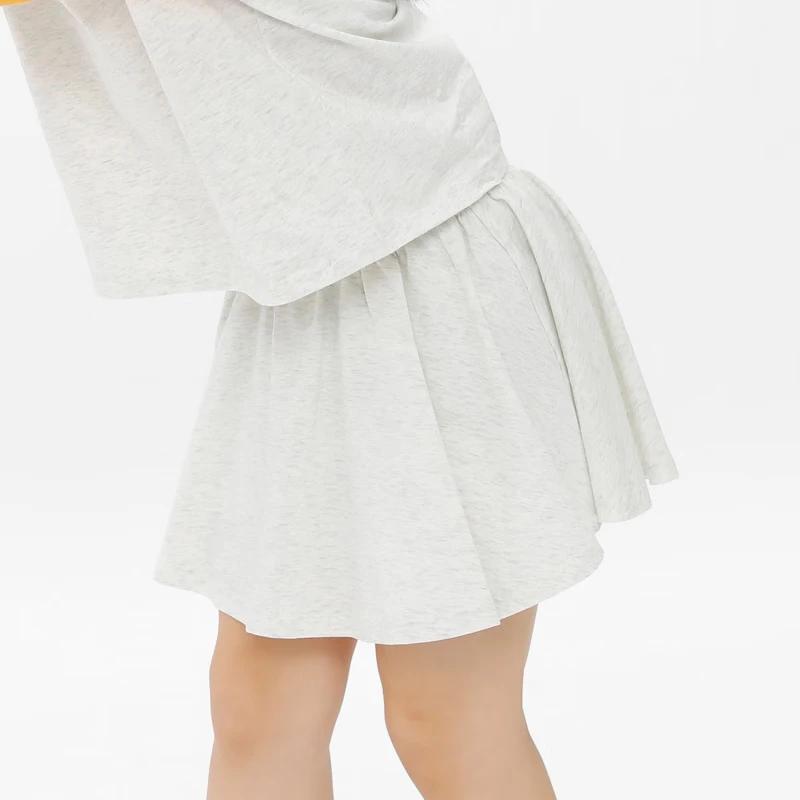 Kids Ruffle-Sleeve Pleated Knit Skort 140 cm