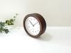 KATOMOKU Dual Use Clock 5 Brown Hanging Radio Clock Continuous Second Hand Diameter 15cm km-112BRRC