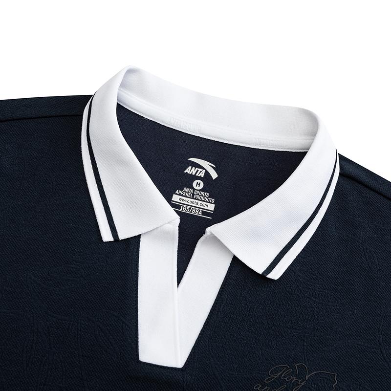 Anta Comfortable Breathable Versatile Fashion Casual Short Sleeve Polo Women Tops 162638106-3