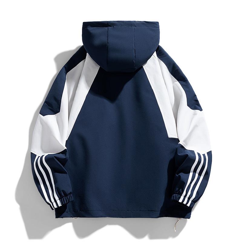 Autumn Popular Hooded Jacket Jacket Men Teen Handsome Versatile Loose Coat Men