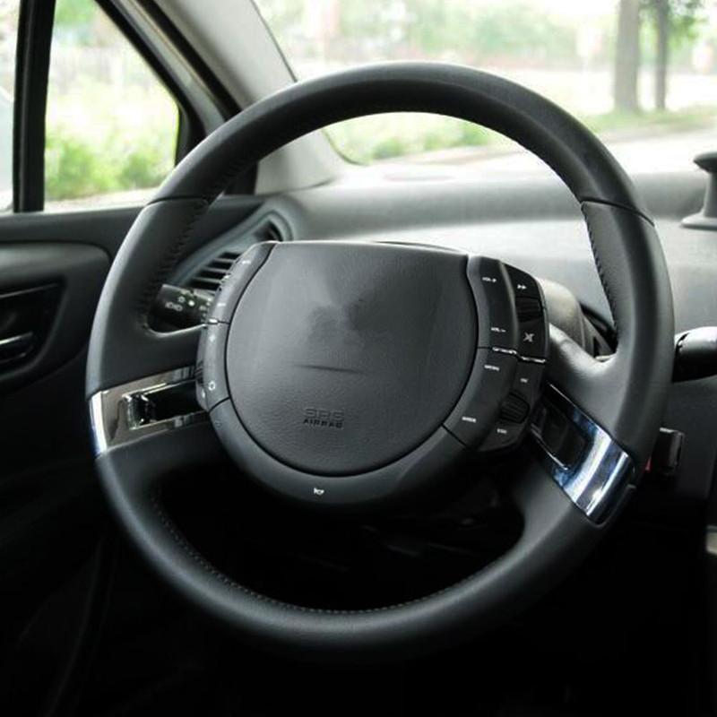 For Citroen C4 Classic 2012 2013 2014 2015 2016 Steering Wheel Trim Cover Decoration Sticker Styling Interior Accessories