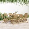 VidaXL Folding Garden Chairs Set of 8 Solid Acacia Wood, Wooden Garden Chair, Folding Chair, Furniture 3214229