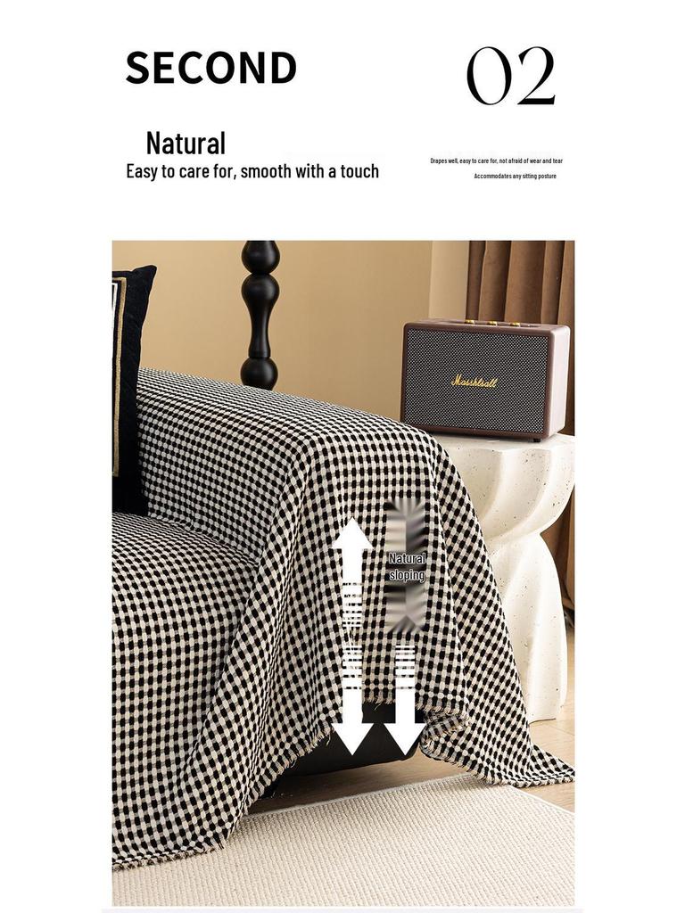 High-End Solid Color All-Season Non-Slip Anti-Scratch Sofa Cover
